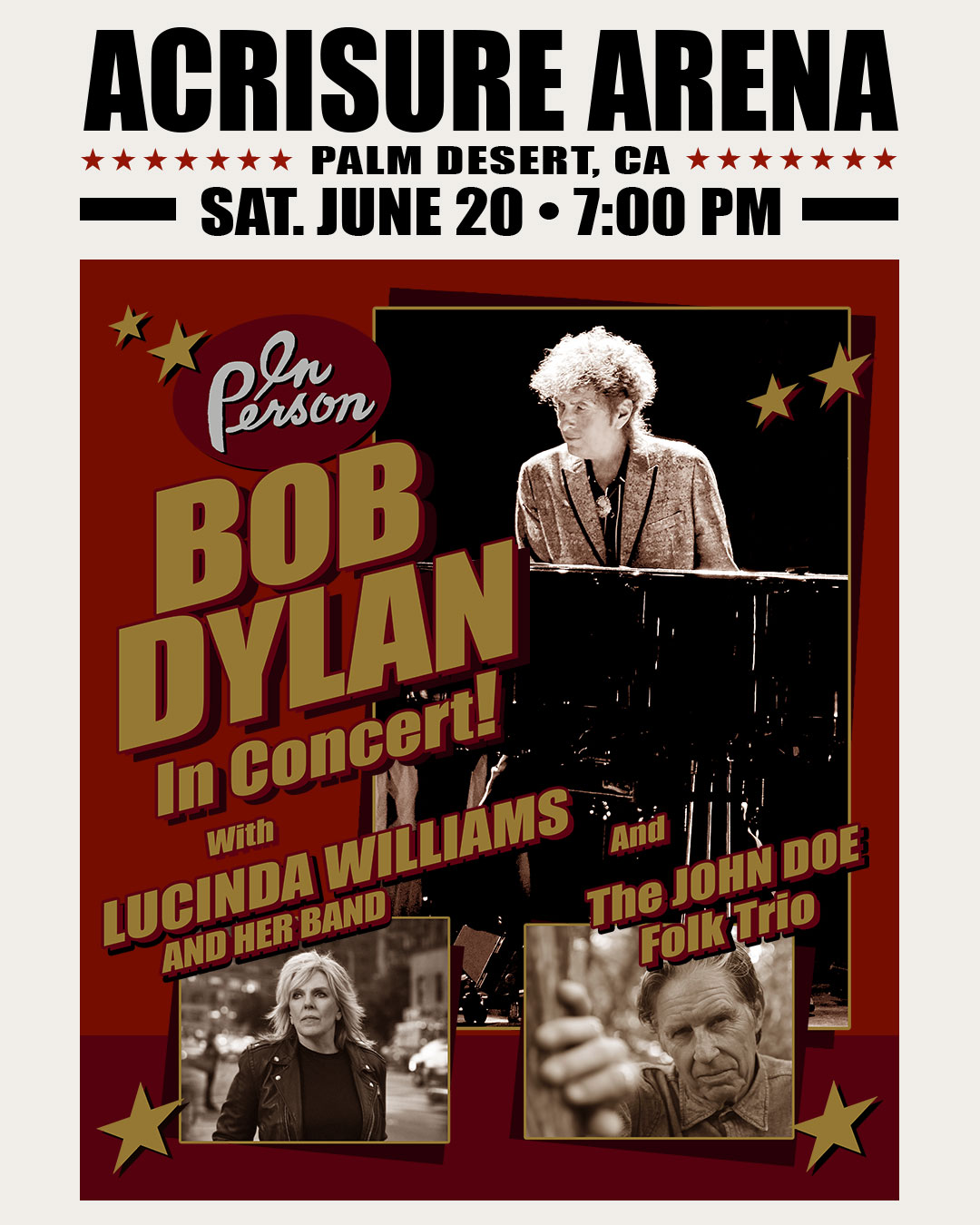MEMBERS ONLY: Bob Dylan at Acrisure Arena on June 20