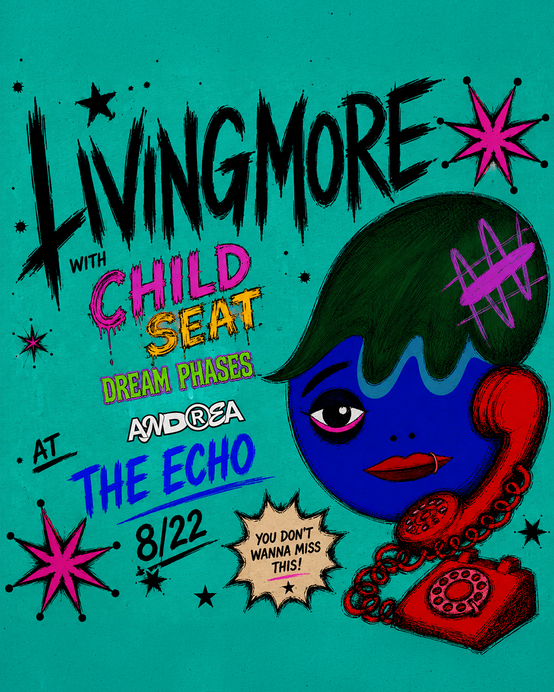 MEMBERS ONLY: Livingmore at The Echo on August 22nd