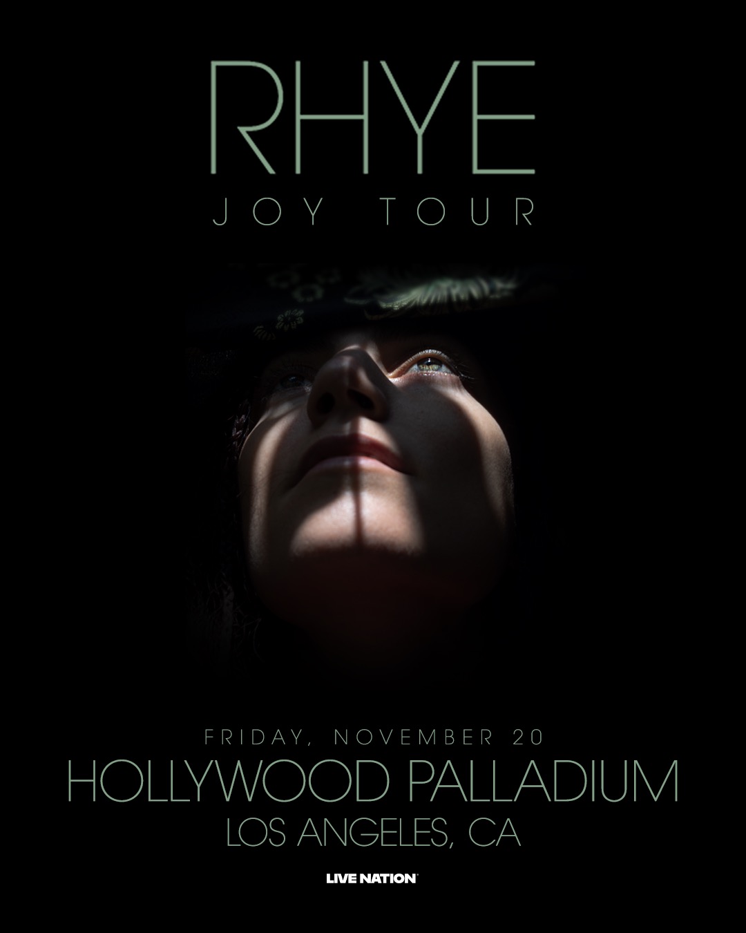 Rhye at the Hollywood Palladium on Friday, November 20