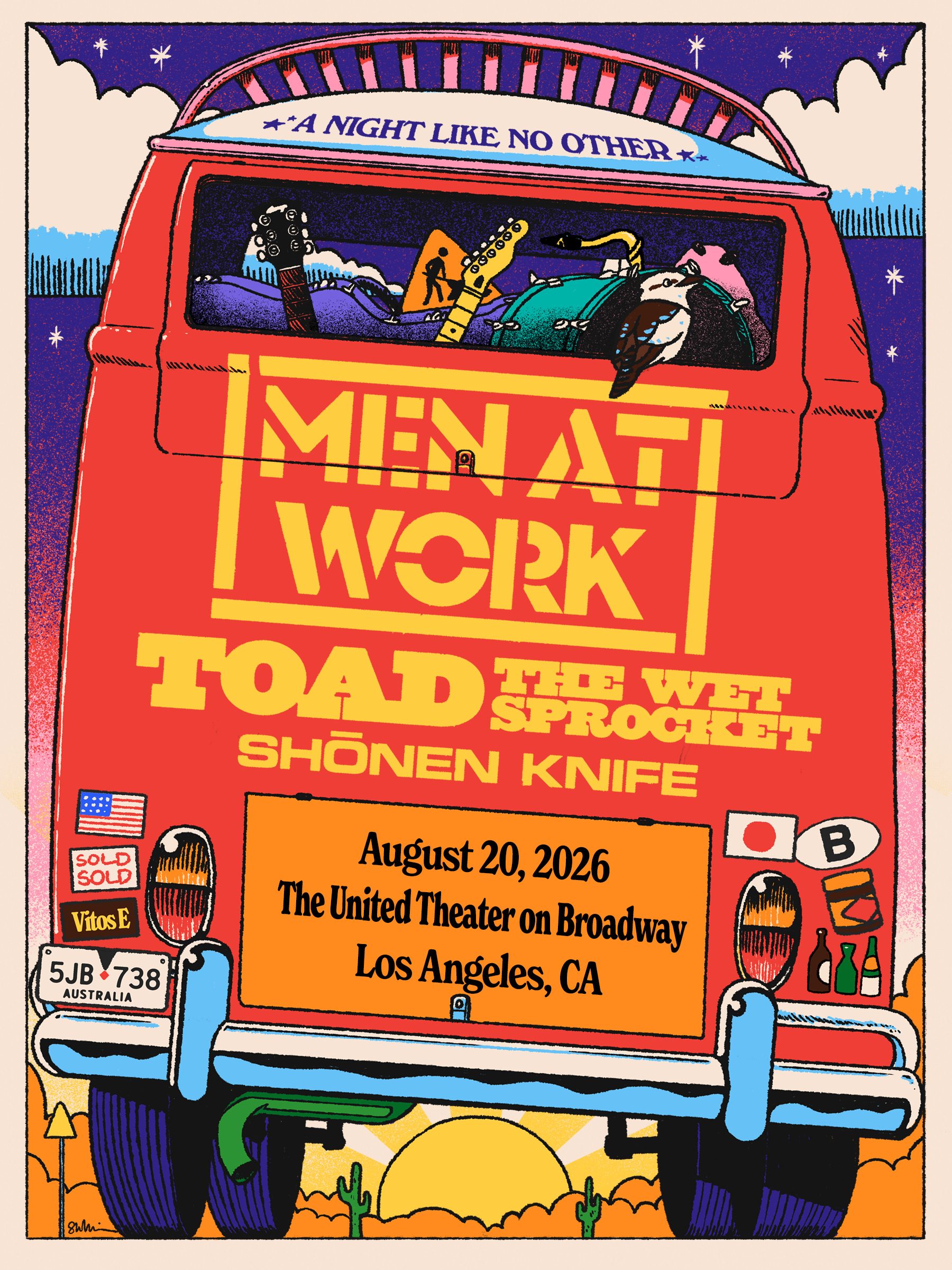 MEMBERS ONLY: Men at Work at United Theater on Broadway on August 20th